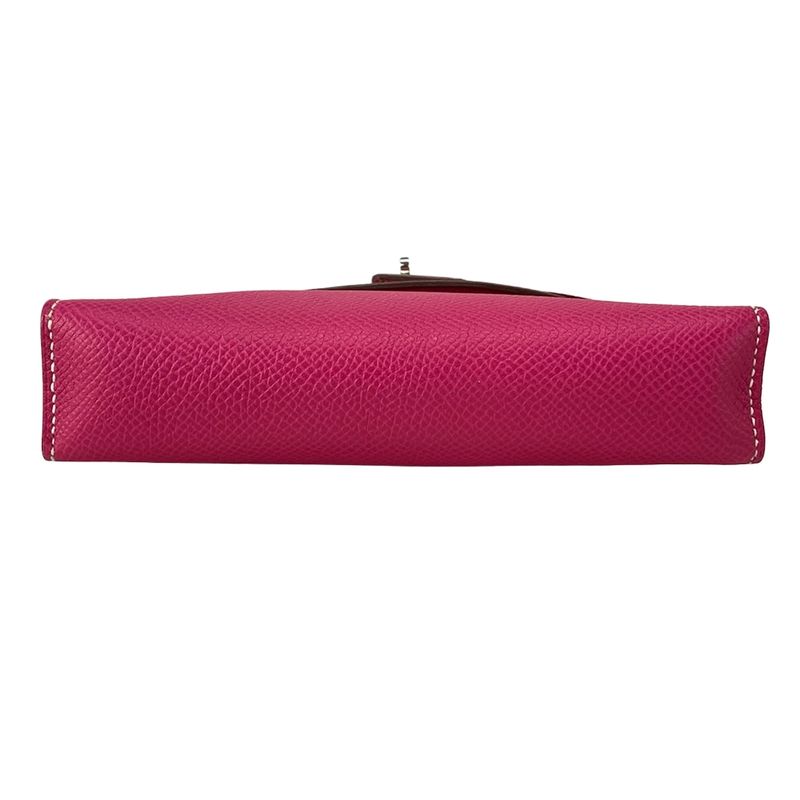 Hermes Handbag Tiny Kelly Rose Tillian Outside Stitching/silver Hardware