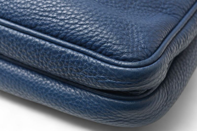 Prada Shoulder Bag Prada Cross Body Bag Vitello Daino Deerskin Navy Triangle