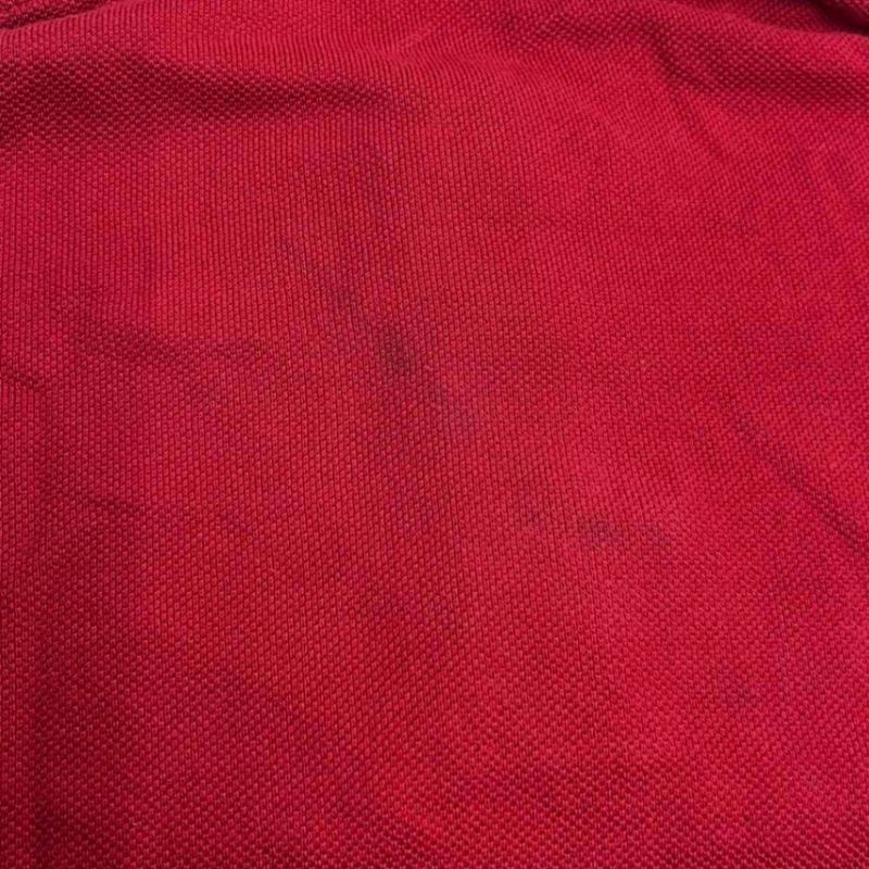 Saint Laurent Paris Cropped Short Sleeve Knit Polo Shirt 693291 Y36um 6258 Red S