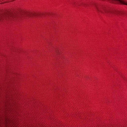 Saint Laurent Paris Cropped Short Sleeve Knit Polo Shirt 693291 Y36um 6258 Red S