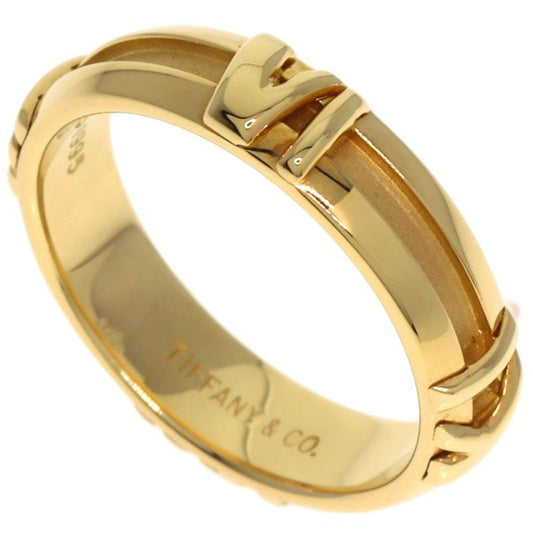 Tiffany & Co Atlas Numérique Ring 18K Yellow Gold Ladies
