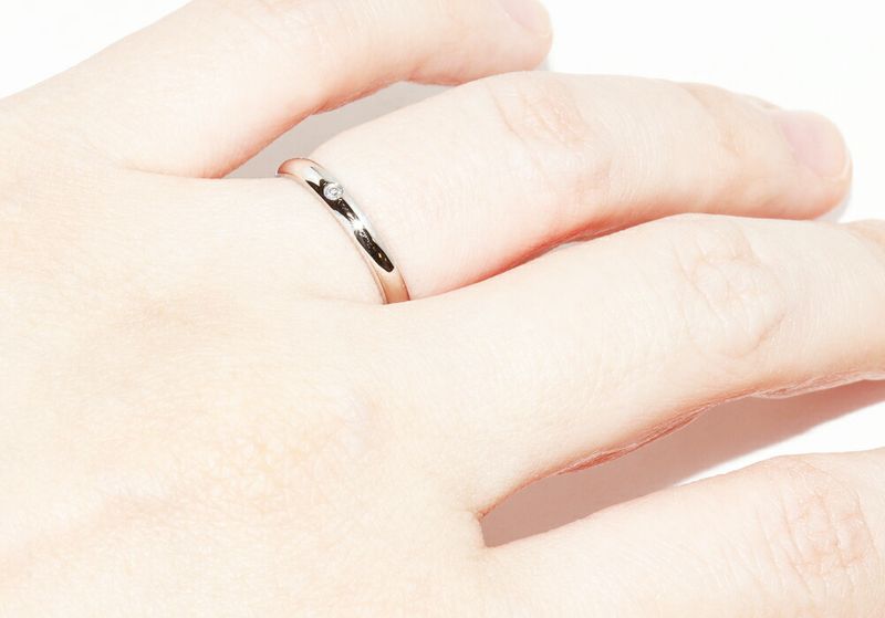 Cartier Ring Pt950 Diamond 1P (001ct) Classic Wedding Ring 1895 Wedding Ring