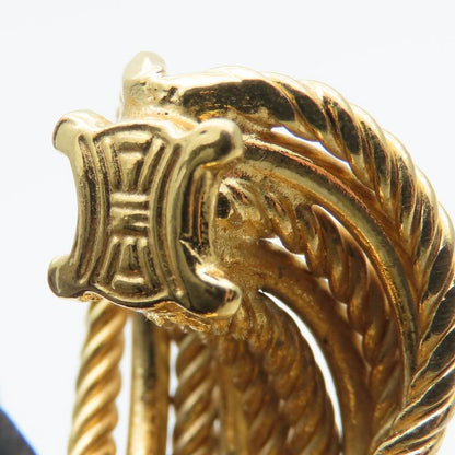 Celine Earrings Metal Gold Plated Accessories Ladies Women Celine