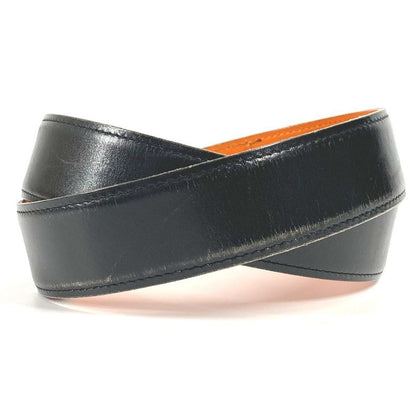 Hermes Belt H Belt Logo Leather Black