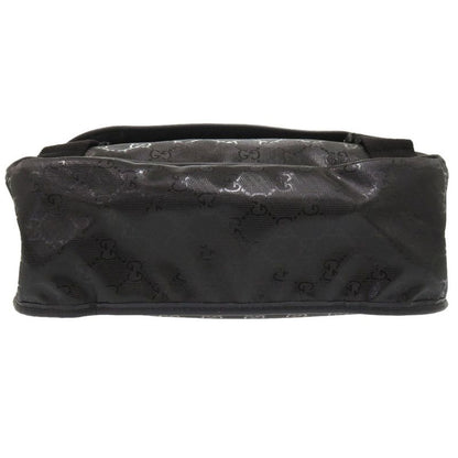 Gucci GG Imprime 201732 PVC Black Messenger Bag Shoulder Bag Black 0164 Gucci