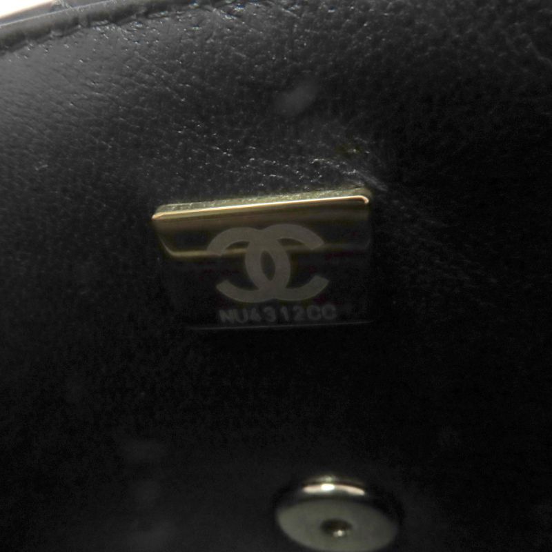 CHANEL A69900 Mini Matelasse 20 Lambskin Random Serial Chain Shoulder Bag Black