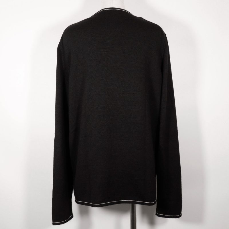 Hermes Zip-up Cashmere And Cotton Black Women's Cardigan