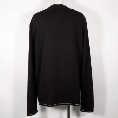 Hermes Zip-up Cashmere And Cotton Black Women's Cardigan