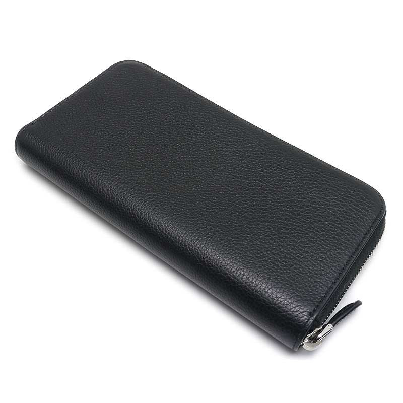 Prada Zip Around Long Wallet Black Leather