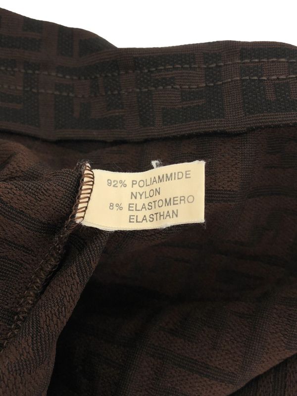 Fendi Zucca Pattern Sleeveless Dress Women Brown 44