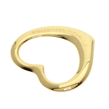 Tiffany & Co Open Heart Pendant Top 18K Yellow Gold Ladies