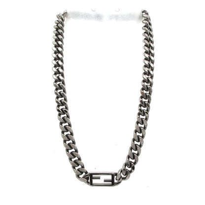 Fendi Necklace Baguette Black Chain