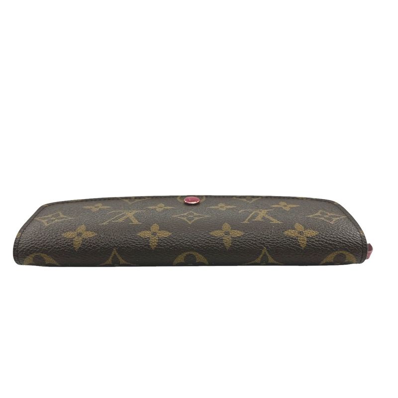 Louis Vuitton M60697 Monogram Fuchsia Portefeuille Emilie Long Wallet Louis