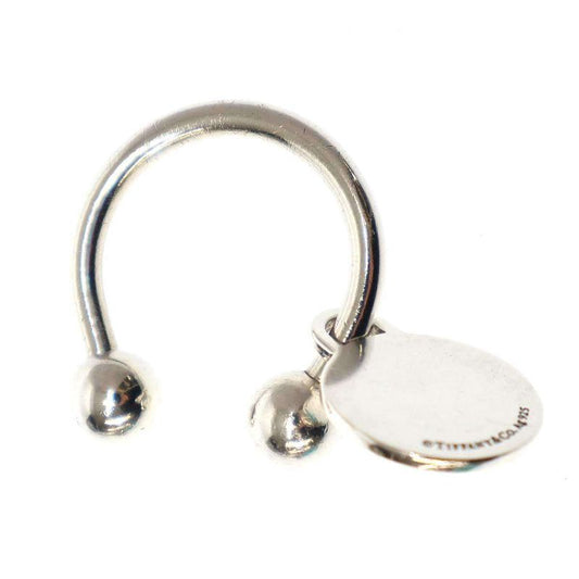 Tiffany & Co Tiffany & Co Round Tag Screwball Key Ring Silver