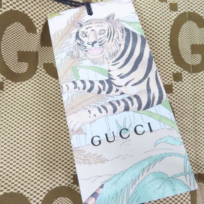 Gucci 22SS 682981 Tiger 100% Cotton GG Pattern Large Size Coat Red Brown 40