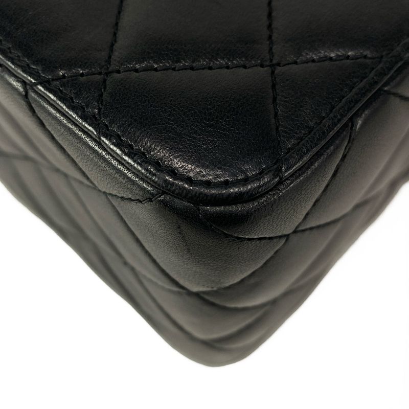 Chanel Vanity Bag Matelasse Black And Brown Plastic Chain/tortoiseshell Lambskin