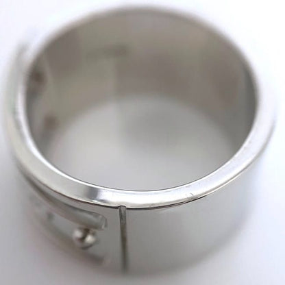 Gucci Logo Ring Ec21087 Silver Ring Size 19