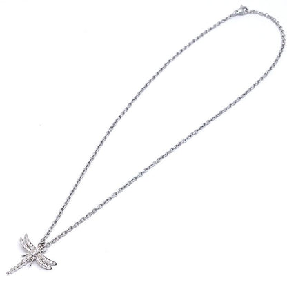 Tiffany & Co Pt950 Dragonfly Diamond Necklace Platinum Jewelry - Women's