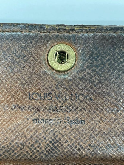 Louis Vuitton Monogram Pochette Portmonnais Cles Di Long Wallet M61725 Brown