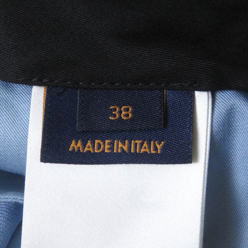 Louis Vuitton 22SS 100% Wool Monogram Flower Pleated Shorts Light Blue 38 Made