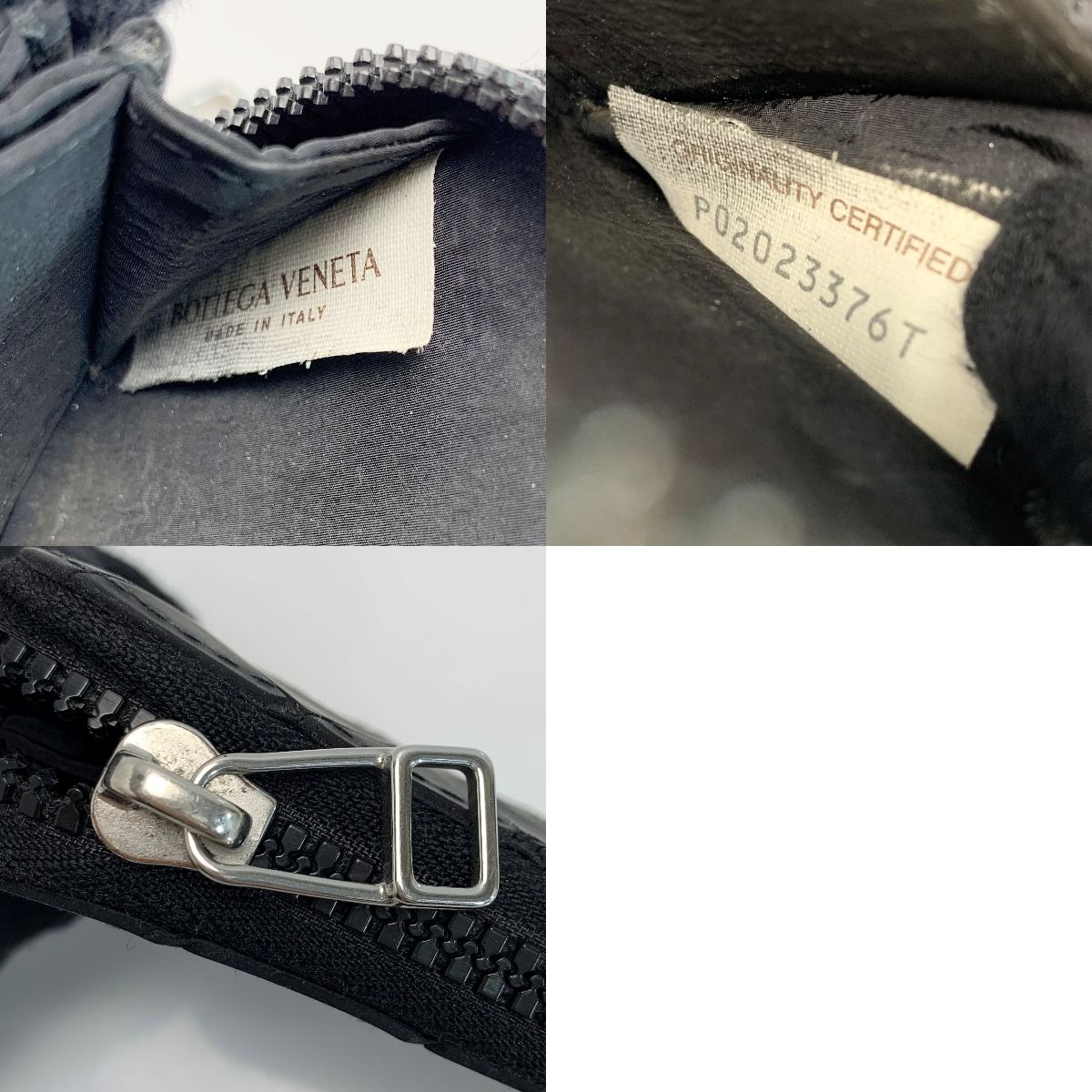 Bottega Veneta Black Wallet Coin Case