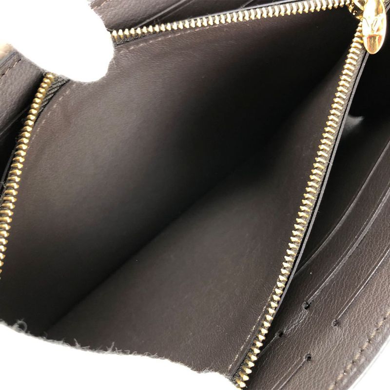 Louis Vuitton Long Wallet Portefeuille Capucines M61249 Leather Beige Gallet LV