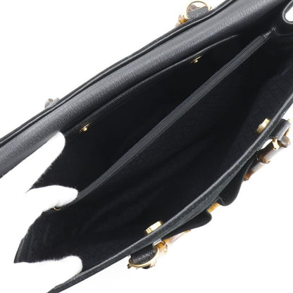 Gucci Bamboo Tote Old Gucci Suede Black Women's Tote Bag