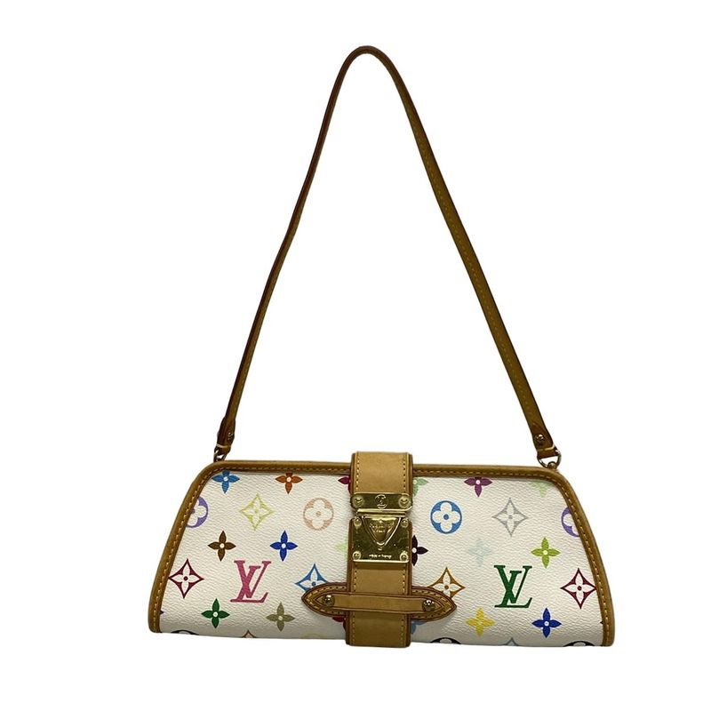 Louis Vuitton Shoulder Bag Monogram Multicolor Shirley M40049 Bronze Leather