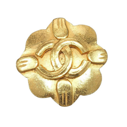 Chanel Coco Mark Vintage *only One Side Gold Plated 96P Ladies 8.3g Earring