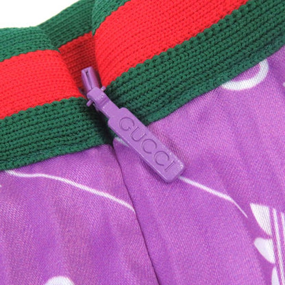 Gucci Adidas 696770 Webline GG Logo Trefoil Long Skirt Pleated Skirt Purple 42