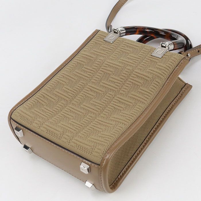 Fendi Sunshine Shopper Mini Fe90594 Tote Bag Cotton Sunshine Shopper Mini