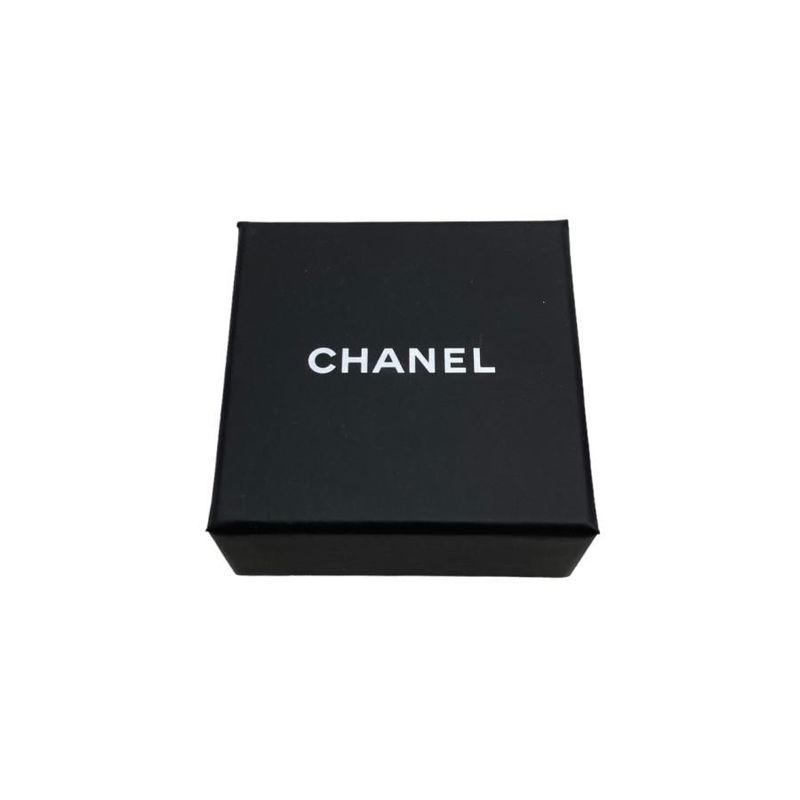 Chanel Earring Rhinestone Coco Mark Abc298 Silver Chanel