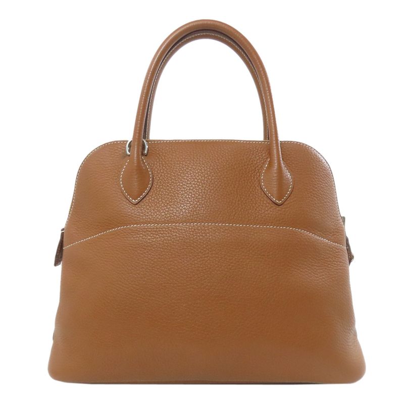 Hermes Bolide 31 Gold Silver Hardware Handbag Taurillon Women