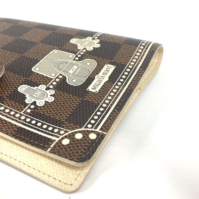 Louis Vuitton Notebook Cover Agenda PM Trunk Pattern Damier Canvas Ebene Brown