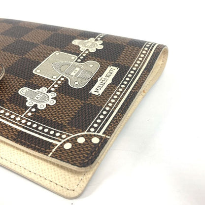 Louis Vuitton Notebook Cover Agenda PM Trunk Pattern Damier Canvas Ebene Brown