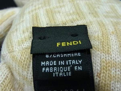 Fendi Zucca Pattern Zucchino Wool Rayon Nylon And Cashmere Bear Teddy Bear