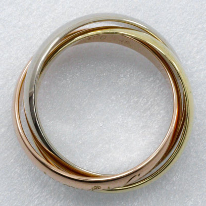 Cartier Trinity 18K Gold (yg×pg×wg) No 9 Ladies 7.1g Ring