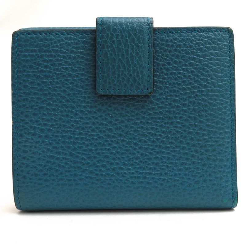 Gucci Wallet Men Wallet Leather Genuine Blue 449405 2091 Interlocking G with