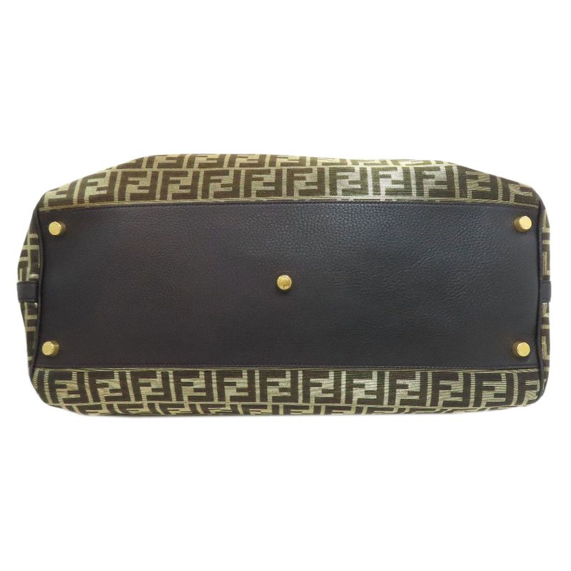 Fendi Zucca Pattern 2WAY Boston Bag PVC Ladies