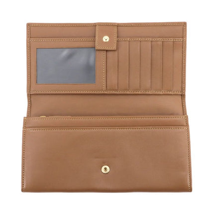 Bulgari Bvlgari Bulgari BF Long Wallet Leather Brown 33625 Gold Hardware Long