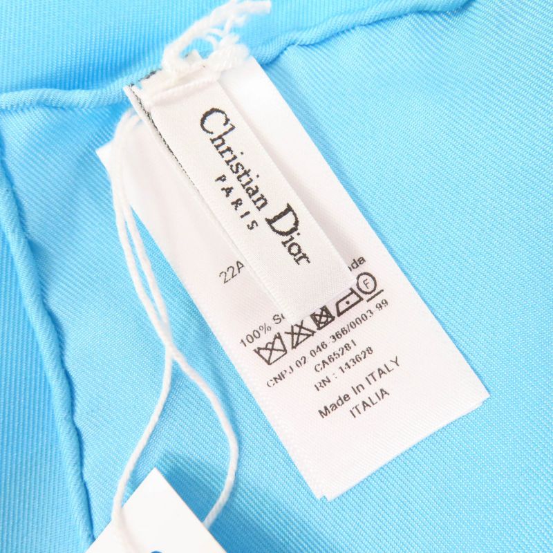 Christian DIOR 22SS 22anp090i610 D-jungle Pop 100% Silk Animal Scarf Multicolor