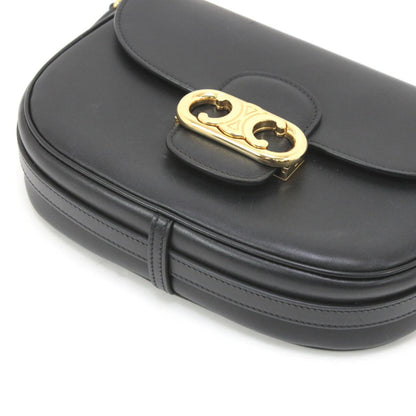 Celine Triomphe Chain Shoulder Bag Black