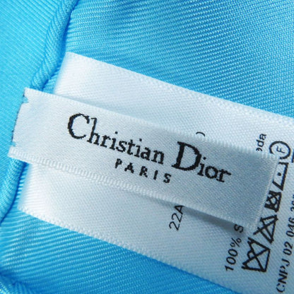 Christian DIOR 2022 D-jungle Pop Silk 100% Zebra Print Scarf Light Blue Purple