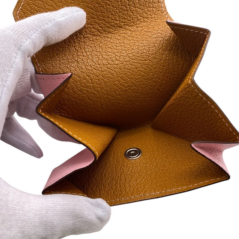 Hermes Levant Cattle Verso Compact Wallet Coin Case Wallet Branded Coin Purse