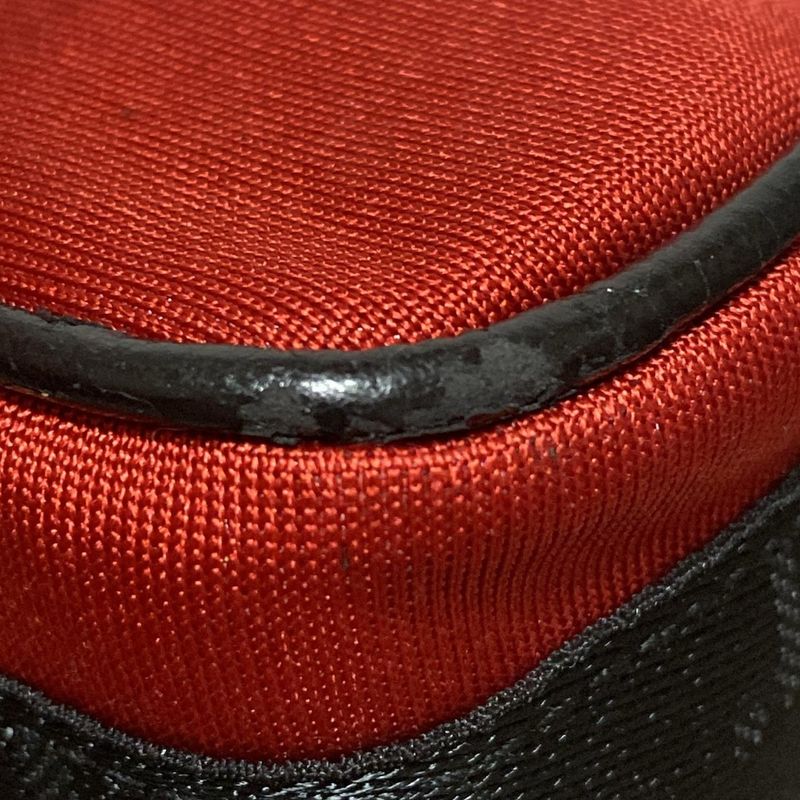 Dior/christian Dior Shoulder Bag - Red X Black X Silver Leather