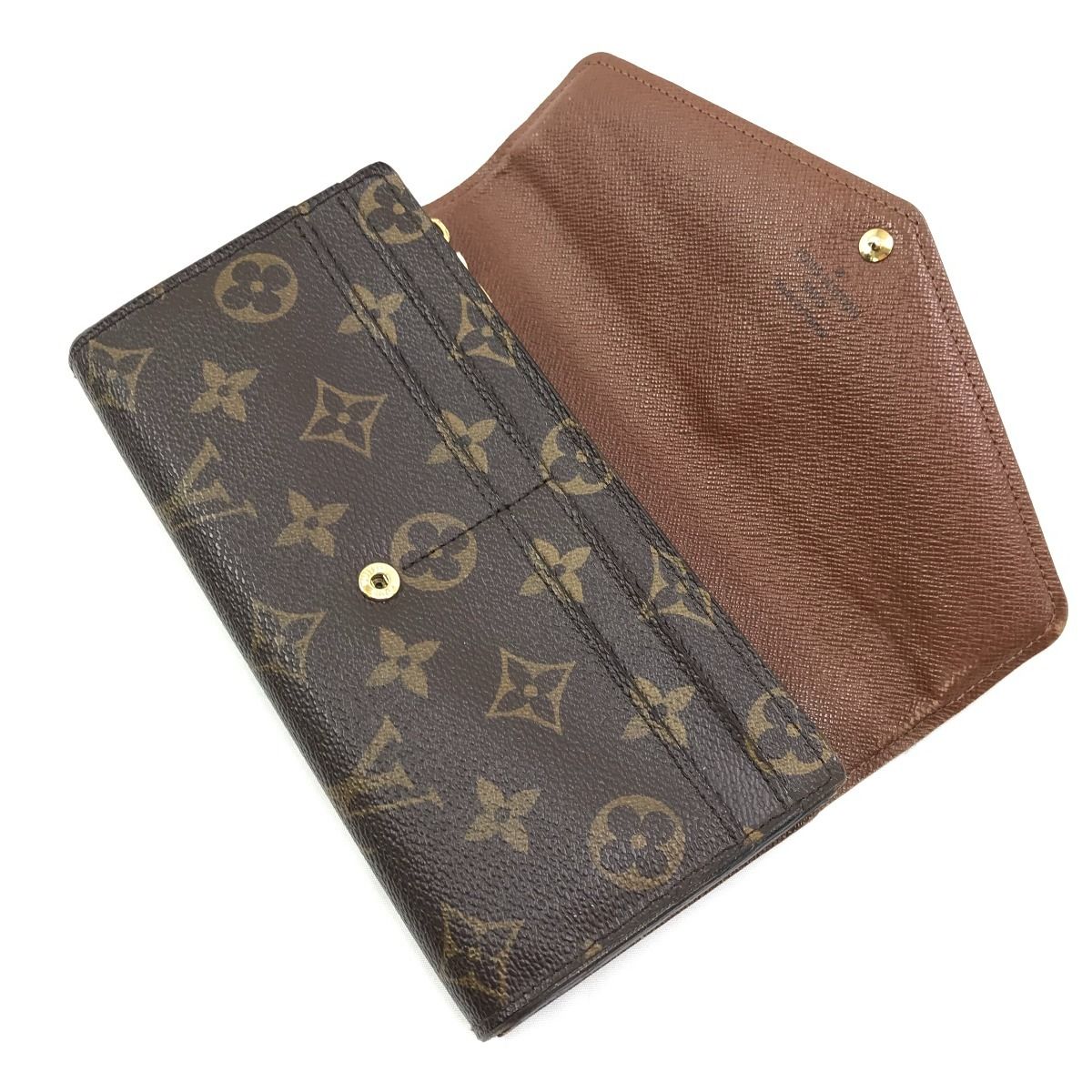 Louis Vuitton Long Wallet Monogram Portefeuille Sarah M60531 Brown