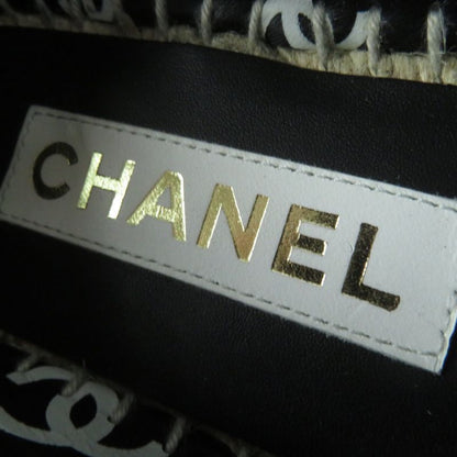 CHANEL 22S G38628 Coco Mark Pattern Espadrilles / Slip-on / Leather Shoes
