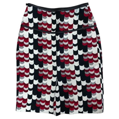 Prada Skirt Bottoms Knee-length Skirt Total Pattern Rayon Multicolor [size 38]