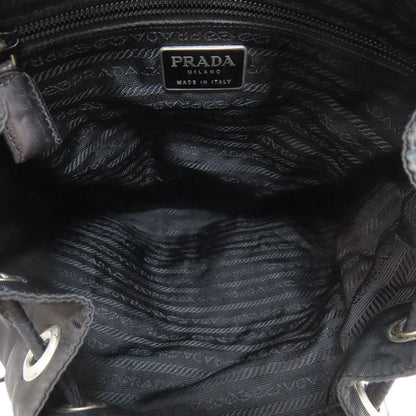 Prada Logo Hardware Backpack Daypack Nylon Women
