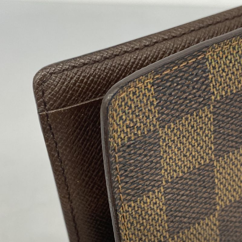 Louis Vuitton Long Wallet Damier Porte Barre Carte Credit N61823 Ebène Men